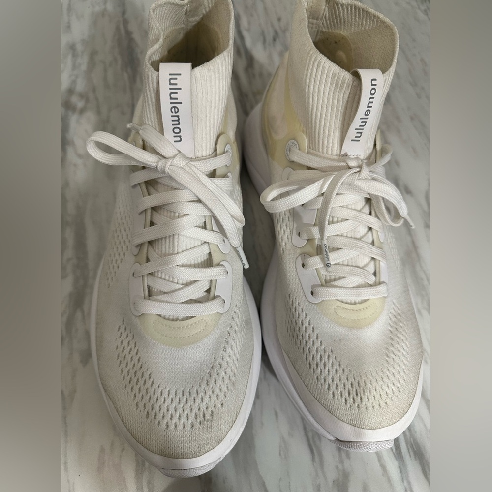 lululemon athletica Cream High-Top Sneakers